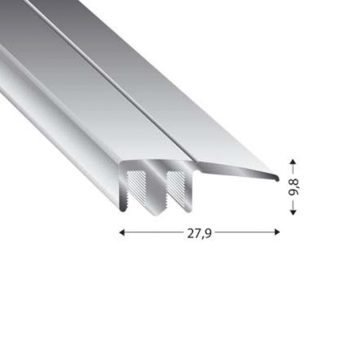 PROFIL UKONČ DUO GRIP 28 MM 6-22 MM 270 CM JAV