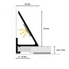 PROFIL UKONČOVACÍ SLED16X5 ALU ZLATÝ EV3