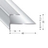 PROFIL SCHOD 1-DÍLNÝ 270 CM STŘÍBRNÝ (11,4 MM)