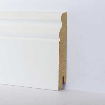 LIŠTA  BOR MASIV BÍLÁ LAK RAL 9016 96x18